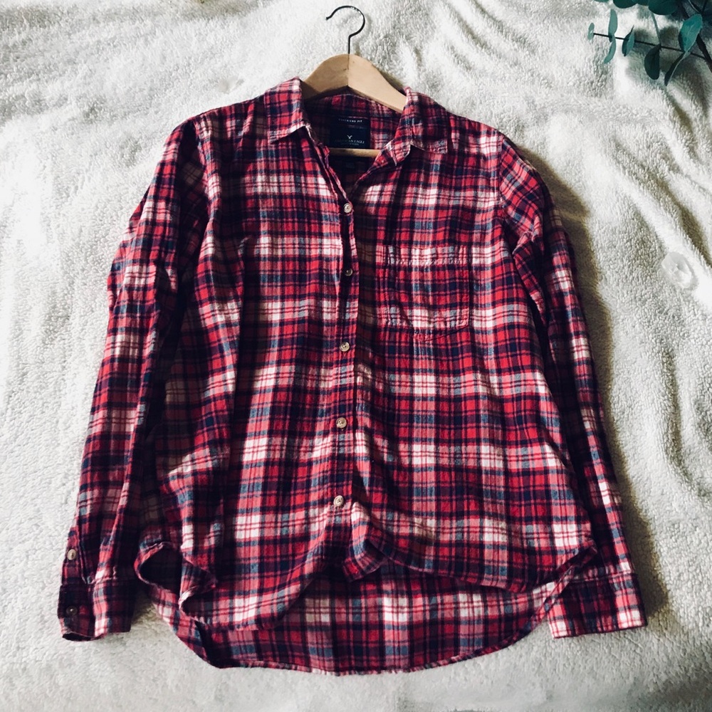 ‘American Eagle’ Boyfriend Flannel Shirt